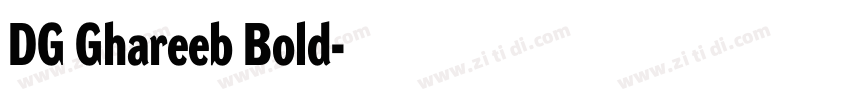 DG Ghareeb Bold字体转换